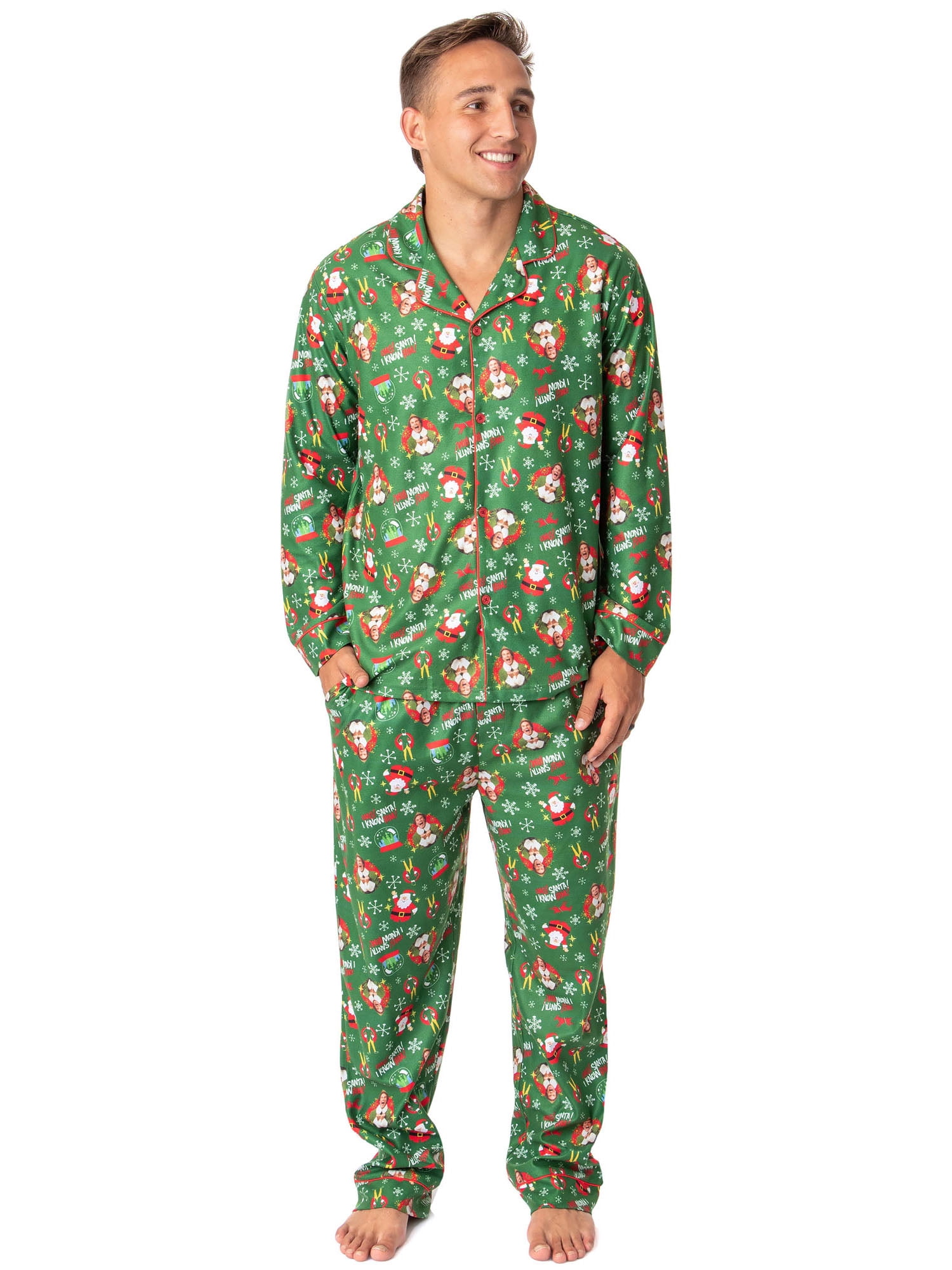 Elf The Movie Mens' Film OMG! Santa! I Know Him! Sleep Pajama Set