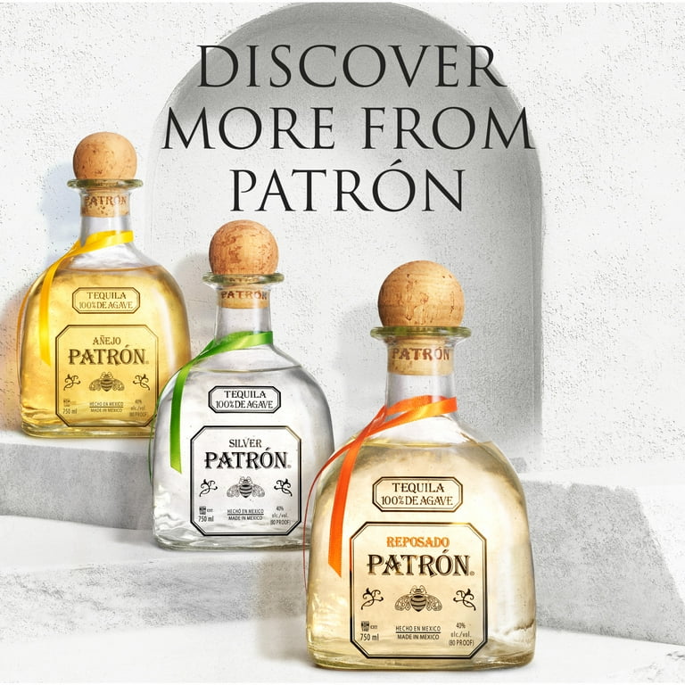 Patron Reposado Tequila, 40% ABV - 750 mL Bottle - Walmart.com