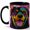 Black, variant on Stained Glass Rottweiler Coffee Mug, Colorful Dog Mug, Ceramic 11 oz