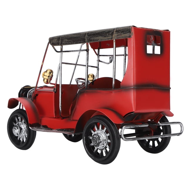 Modelo de coche antiguo de Metal, coche Retro Vintage, juguetes, artesanías de hierro, accesorios de adorno de escritorio