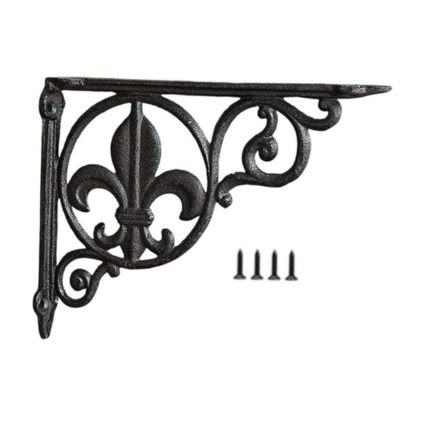 Soporte de estante decorativo para pared con tornillos de hierro resistente y resistente Estilo A