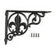 thumbnail image 1 of Soporte de estante decorativo para pared con tornillos de hierro resistente y resistente Estilo A, 1 of 8