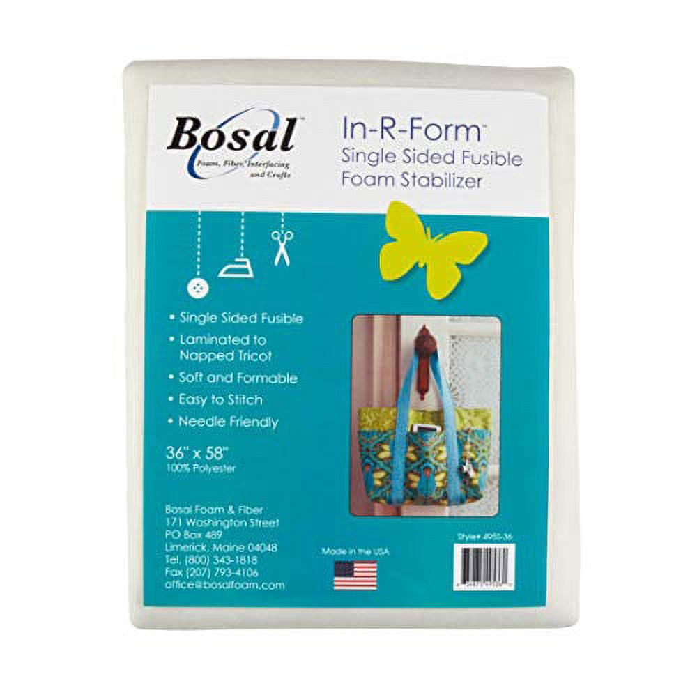 Bosal In R Form Foam Sew In Fusible Stab 58x36 Wht