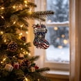 thumbnail image 5 of Tyidzon Patriotic Christmas Ornaments, 250th Anniversary Red White & Blue Design, Acrylic Tree Hanging Decor, 3.15 in 2D for Xmas Tree Gift Home Decor, 5 of 6