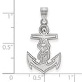 thumbnail image 2 of 925 Sterling Silver Rh-plated LogoArt Alpha Sigma Tau Small Pendant; for Adults and Teens; for Women and Men, 2 of 2