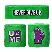 John Cena Cenation Respect Green Mens Costume Hat T-shirt Wristbands M