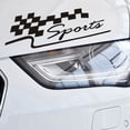 thumbnail image 4 of HEVIRGO SPORT Letter Checkered Racing Flag Removable Car Sticker Auto Reflective Decal, 4 of 6