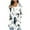 White, variant on SwiftWear Long Sleeve Long Cardigan with Pockets Women's Trendy Floral Print Wrap Relaxed Fit Cadigant Open Front Tops