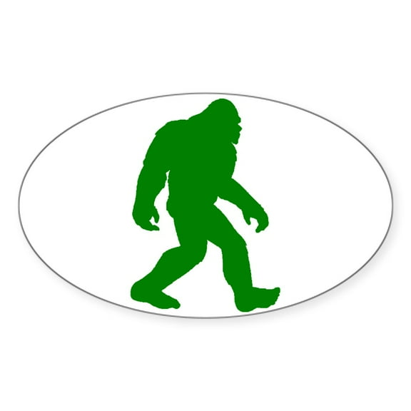 CafePress - Bigfoot Silhouette - Sticker (Oval)