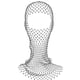 thumbnail image 4 of Black Rhinestone Face Mask for Women Elastic Mesh Design Lightweight Polyester Material One Size Fits All, 4 of 5
