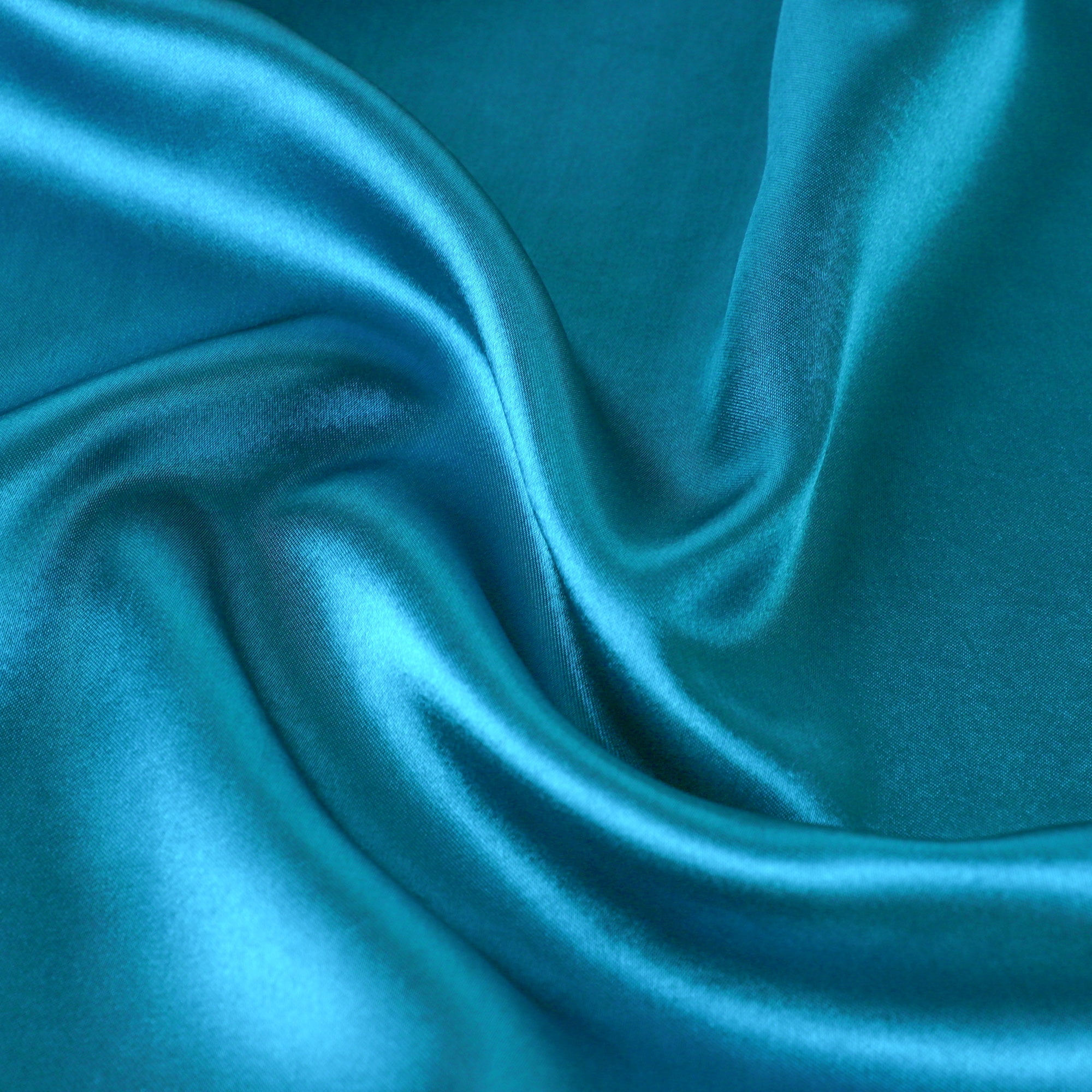 Unique Bargains Zipper Closure 1 PC Satin Body Pillowcases Peacock Blue 20"x48"