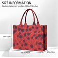 thumbnail image 3 of Large Capacity Tote Bag,Red Cheetah Leopard Pattern Handbag Fashion Luxury Tote Bag,15.7"x13"x 5.1" Inches,Laptop Compatible, 3 of 6
