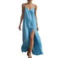 thumbnail image 3 of Odbmxy Shift Womens Dresses Maxi Summer Camisole V-Neck Sleeveless Casual Junior Dress Womens Sundresses Beach, 3 of 9