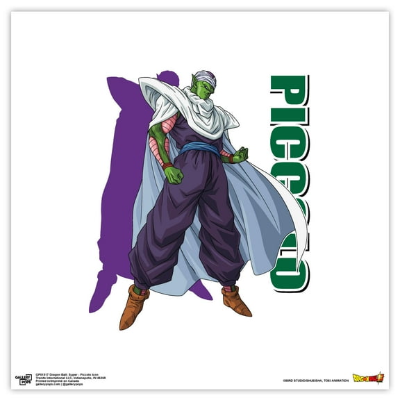 Gallery Pops Dragon Ball: Super - Piccolo Icon Wall Art, Unframed Version, 12" x 12"