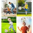 thumbnail image 3 of Barocity Classic White & Gold Size 3 Soccer Ball – Boys and Girls Soccer Ball, Premium Outdoor and Indoor Soccer Ball for Toddlers Playtime and Practice Games – Cool Ball for All Ages, 3 of 7