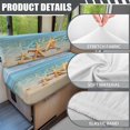 thumbnail image 6 of XYZCANDO Starfish RV Dinette Cushion Covers Universal Bench Seat Cover Comfortable Furniture Covers for Sofa and Loveseat Washable Sofa Slip Covers for 2 Seat Cushion Couch Easy to Install Blue, 6 of 7