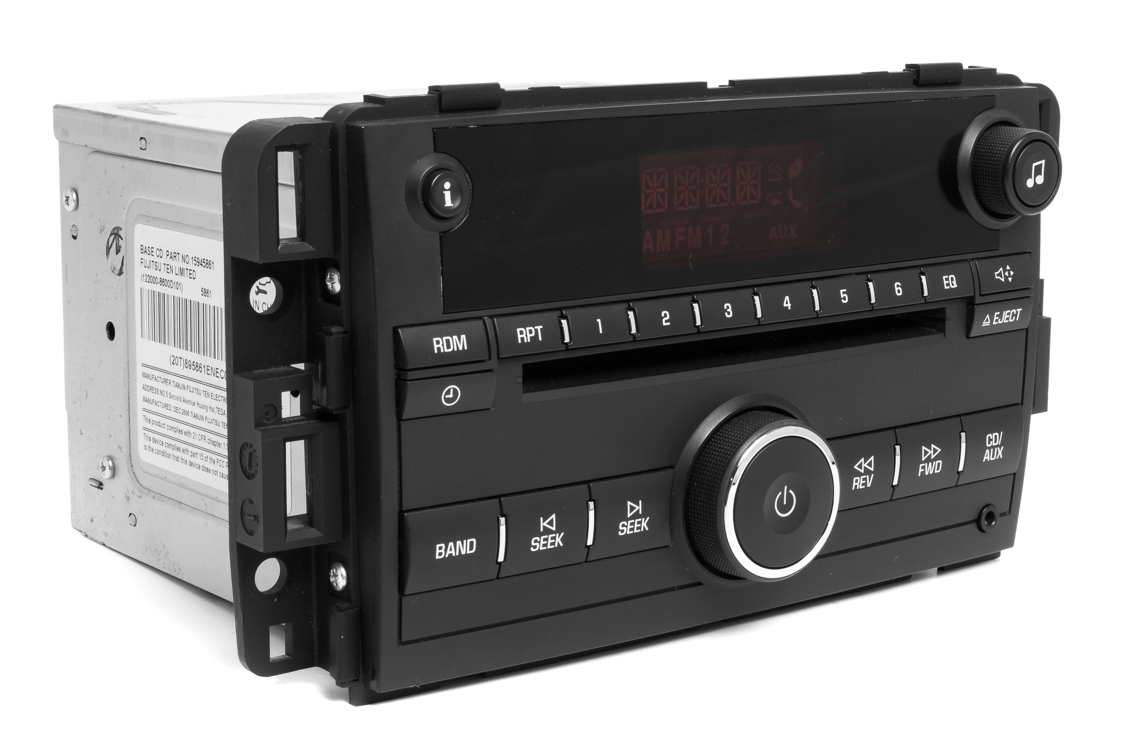 Restored 2007-2009 Suzuki Grand Vitara AM FM 6 Disc CD Player w Auxiliary Input 15945861 (Refurbished)