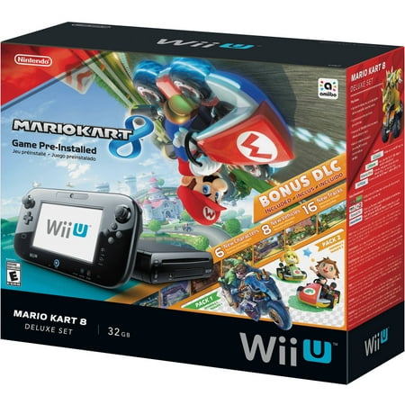 Refurbished Nintendo WUPSKAGP Wii U Mario Kart 8 Deluxe Set Bundle