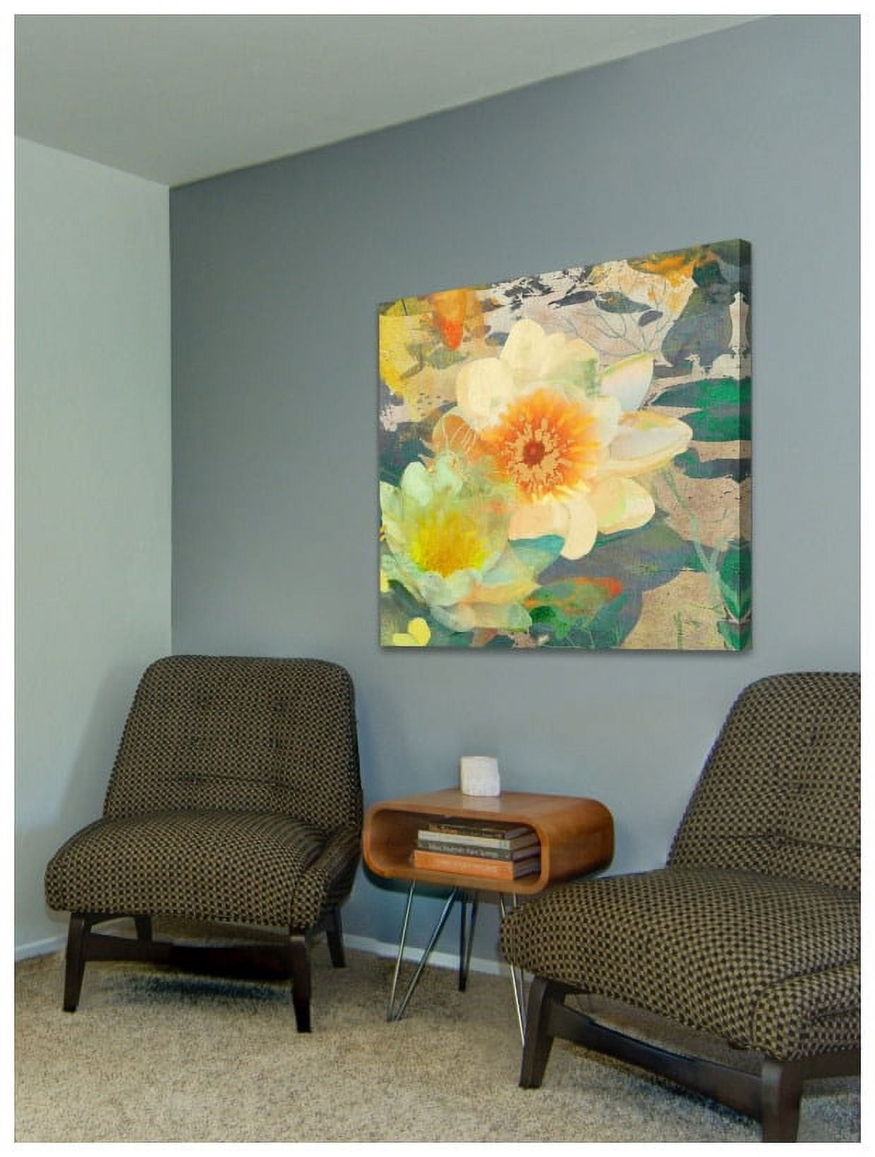 "Lilies under a Bridge" Painting Print on Wrapped Canvas