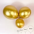 thumbnail image 2 of Globos de Metal cromado para decoración del hogar, arco de látex brillante con perlas, suministros para fiesta de cumpleaños, aniversario de boda, 2 o 20 unidades, 2 of 3
