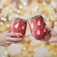 thumbnail image 2 of Christmas 12oz Stainless Steel Insulated Wine Tumbler with Lid and Straw – Double Wall Vacuum Mug for Hot & Cold Drinks, 304 Steel Interior, Sweat-Free Design, 2 of 5