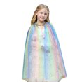 thumbnail image 1 of KAWELL Girls Princess Cape Shiny Party Props Kids Halloween Dress up, 1 of 6