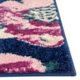 thumbnail image 6 of Unique Loom Bloom Collection Area Rug - Iris (6' x 9' Rectangle Navy Blue/Green), 6 of 7