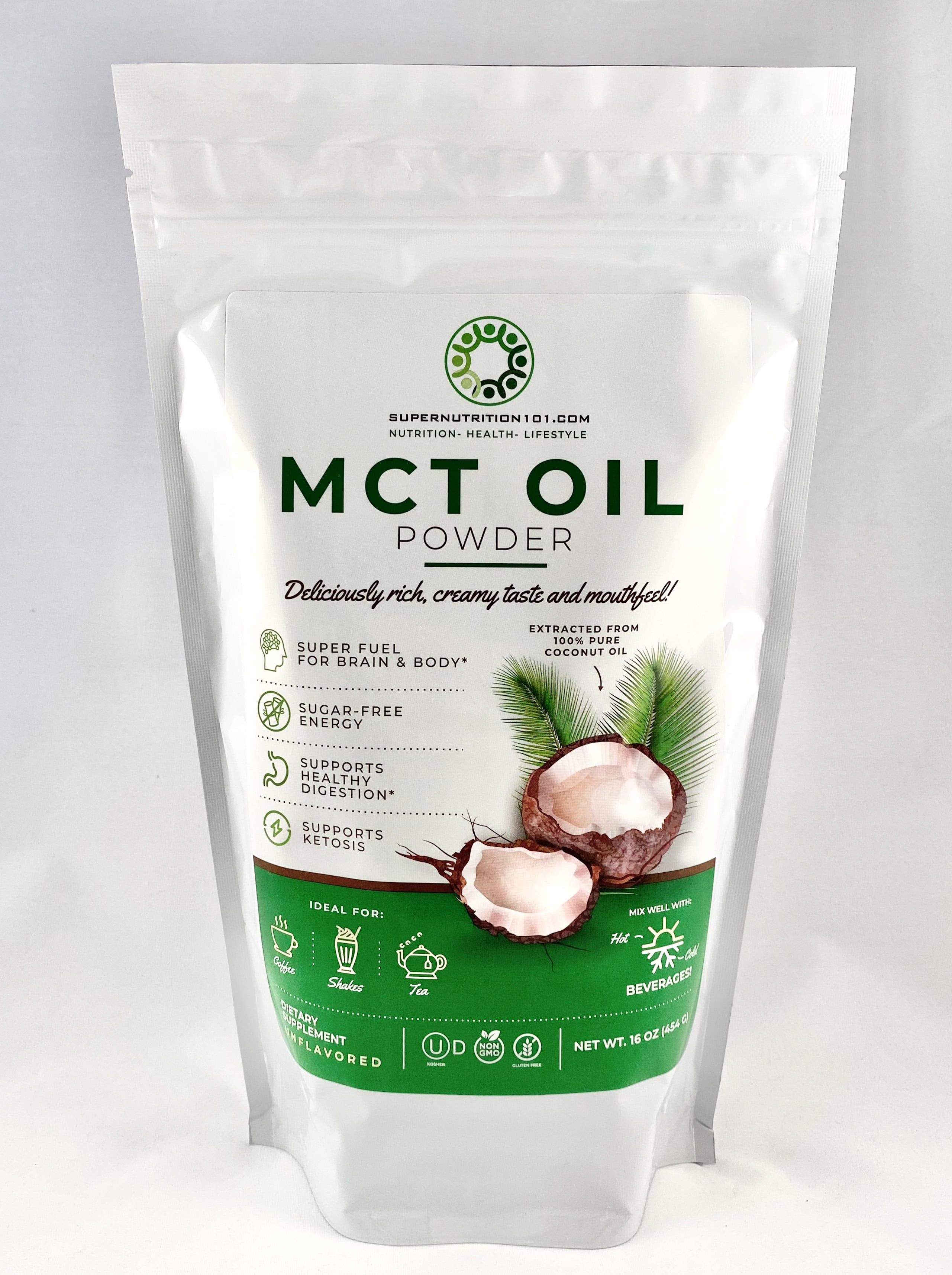 Supernutrition101 MCT Oil POWDER, Perfect for Keto and Paleo Diet