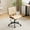 Khaki, variant on Wide Curved Seat&Back Armless Home Office Chair,Ergoromic