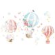 thumbnail image 1 of Vinilo decorativo habitación infantil animales globo aerostático, 1 of 5