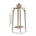 thumbnail image 2 of Light Luxury Rock Plate Plant Rack Indoor, Stainless Steel Floor Living Room Balcony Shelves, 2 of 7