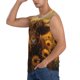 thumbnail image 3 of Balery Cute Cow Sunflower Field Camisetas sin mangas para hombre, absorbe la humedad y protege contra el mal olor.-Small, 3 of 7