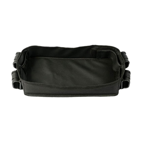 Organizador de cochecitos Bandeja para refrigerios para cochecitos Accesorios Laterales de cuero de PU para accesorio para comer Portavasos para niños 38cm x 18cm x 8cm
