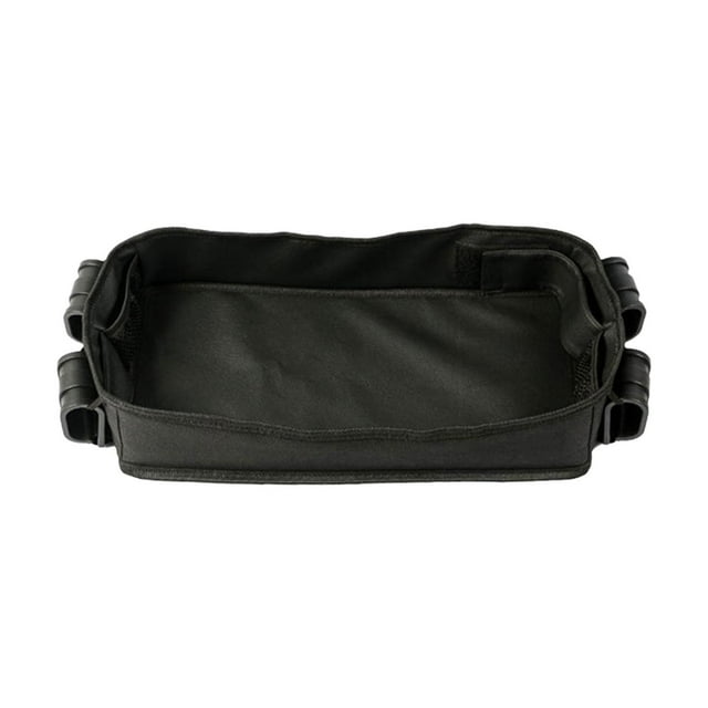 Organizador de cochecitos Bandeja para refrigerios para cochecitos Accesorios Laterales de cuero de PU para accesorio para comer Portavasos para niños 38cm x 18cm x 8cm