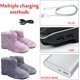 thumbnail image 4 of Zapatos con calefacción por USB para mujer y hombre, botas de nieve recargables, zapatillas con calefacción eléctrica, calentador de pies para mujer, zapatos para mujer, 4 of 4