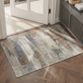 thumbnail image 2 of DEORAB 5x7 Area Rugs Low Pile Lightweight Machine Washable Non Slip for Living Room, Bedroom, Blue, 2 of 5