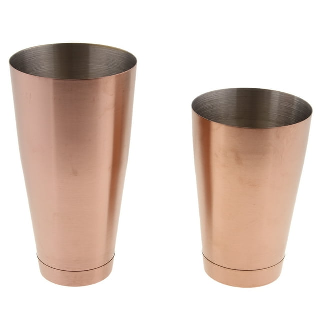 Colador de cóctel de dos piezas de acero inoxidable en oro rosa