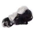 thumbnail image 3 of Peluca blanca y negra, peluca rizada ondulada para mujeres, peluca ondulada para niñas, peluca rizada ondulada, uso conveniente, 3 of 5