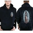 thumbnail image 5 of Unisex Catholic Hoodie, Virgen Maria de Guadalupe Graphic Hoodie with Religious Art Print, Faith-Inspired Cotton Hooded Sweatshirt, Sizes S–5XL, 5 of 7