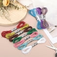 thumbnail image 3 of Uxcell 18 Skeins Embroidery Floss, Metallic Embroidery Thread Silver Tone, 3 of 6