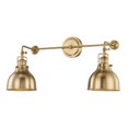 thumbnail image 1 of Skillet 2-Light Sconce in Burnished Brass, 1 of 10