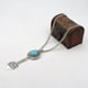 thumbnail image 5 of Collar Colgante Con Exagerados Con Incrustaciones De Turquesas Borla De Cadena Gruesa, 5 of 8