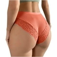 thumbnail image 6 of Bigersell Women Lace Thong Panties Lingerie G-String Low Waist Panties Underwear Lady Soft Breathable Comfort Panty Women’s Underpants Orange XL, 6 of 7