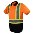 thumbnail image 3 of Hi Vis Polo T-Shirt Short Sleeve High Visibility Reflective Tape Safety Class 2 Men, 3 of 6