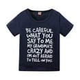thumbnail image 2 of Dyfzdhu Kids Toddler Children Boys Spring Summer Graphic Letter T-shirt Clothing, 2 of 8