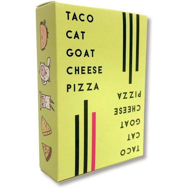 Juego de mesa de cartas inglés TACO GATO QUESO DE CABRA PLZZA serie pizza de leche de cabra