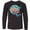 AB-Black, variant on Inktastic Key West, Florida Swimming Sea Turtle with Bubbles Long Sleeve Youth T-Shirt