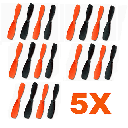 HobbyFlip Ultra Durable 55mm Propeller Blades Main QR Ladybird-Z-01 Compatible with Cheerson CX-30w 5 Pack