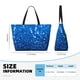 thumbnail image 4 of Fotbe A Blue Glitter Bolsa de Viaje para Playa - Resistente al Agua, Bolsa Tote de Gran Capacidad y Ligera con 7 Bolsillos para Mujeres y Hombres, 4 of 7