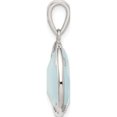 thumbnail image 2 of Sterling Silver Blue Chalcedony Stone Pendant Made In Thailand qp5108, 2 of 5